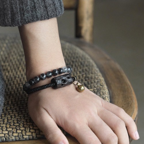 Black Rutilated Quartz Ebony Wisdom Bracelet Black Rutilated Quartz Ebony Wisdom Bracelet