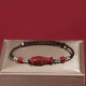 925 Silver Koi Fish Cinnabar Copper Coin Bracelet 925 Silver Koi Fish Cinnabar Copper Coin Bracelet