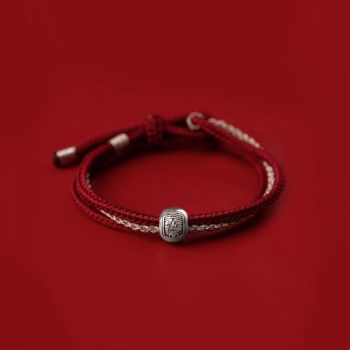 925 Sterling Silver Zakiram Goddess of Wealth Rope Bracelet