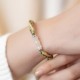 White Jade Bamboo Reincarnation Knot Bracelet White Jade Bamboo Reincarnation Knot Bracelet