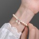 999 Sterling Silver Lotus Pearl Healing Bracelet