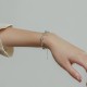 Moonstone Positive Charm Chain Bracelet Moonstone Positive Charm Chain Bracelet