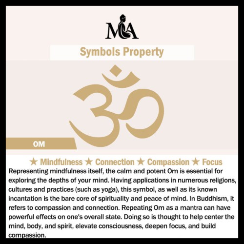 Tibetan OM Symbol Mindfulness Cuff Bracelet