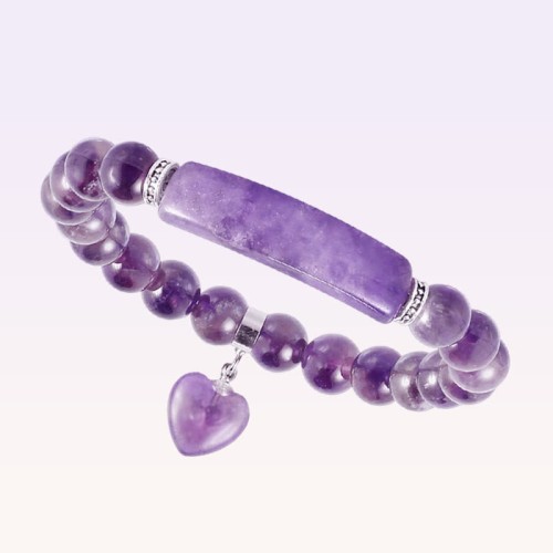 Quartz Heart Healing Beads Bracelet Quartz Heart Healing Beads Bracelet