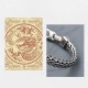 Blue Acrylic Dragon Keel Wealth Bracelet