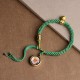 Tibetan Five Gods of Wealth Prayer Wheel Bracelet