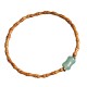 Olive Pit Green Aventurine Bamboo Luck Bracelet