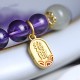 Amethyst Crystal Hetian Jade Healing Charm Bracelet