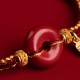 Cinnabar Fu Character Blessing Braided Bracelet Cinnabar Fu Character Blessing Braided Bracelet