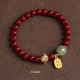 Cinnabar Green Aventurine Fortune Bracelet