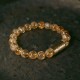 Citrine Crystal Brass Protection Bracelet Citrine Crystal Brass Protection Bracelet