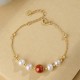 925 Sterling Silver Pearl Cinnabar Healing Bracelet 925 Sterling Silver Pearl Cinnabar Healing Bracelet
