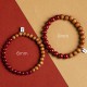 925 Sterling Silver Peach Wood Cinnabar Evil Spirit Bracelet 925 Sterling Silver Peach Wood Cinnabar Evil Spirit Bracelet