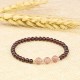Garnet Strawberry Quartz Calm Bracelet Garnet Strawberry Quartz Calm Bracelet