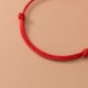 925 Silver Four Leaf Clover Red Rope Bracelet 925 Silver Four Leaf Clover Red Rope Bracelet