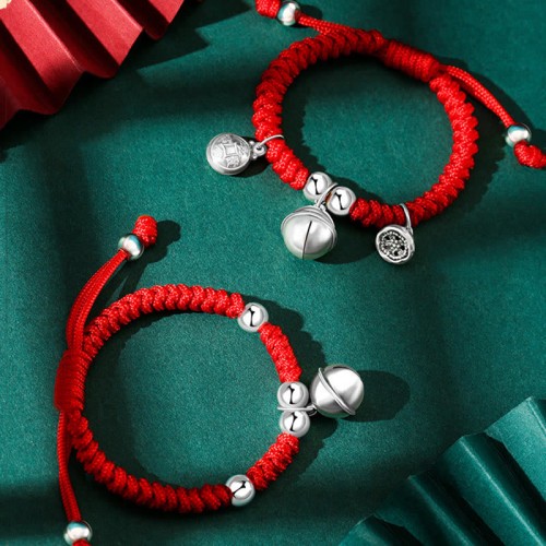 925 Sterling Silver Fu Character Lucky Money Bag Kids Bracelet 925 Sterling Silver Fu Character Lucky Money Bag Kids Bracelet