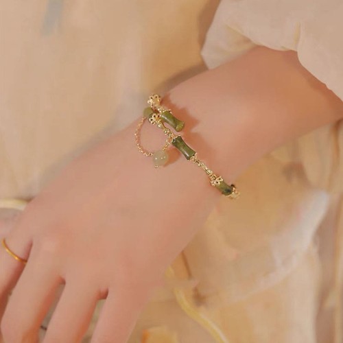 Bamboo Jade Pattern Luck Bangle Bamboo Jade Pattern Luck Bangle