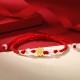 Handmade 925 Silver Peach Blossom Chalcedony Luck Bracelet Handmade 925 Silver Peach Blossom Chalcedony Luck Bracelet