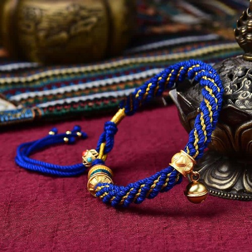 Tibetan Handmade Luck Protection Prayer Wheel Bracelet Tibetan Handmade Luck Protection Prayer Wheel Bracelet
