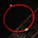 999 Gold Lucky Bead Eight-Thread Peace Knot Bracelet