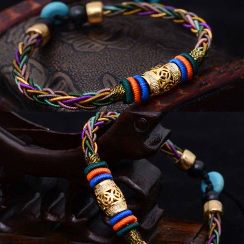 Tibetan Copper Coin Luck Bracelet Tibetan Copper Coin Luck Bracelet