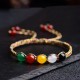 Colorful Agate Five Elements String Bracelet Colorful Agate Five Elements String Bracelet