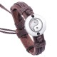 Retro Yin Yang Leather Harmony Bracelet