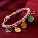 Handmade Tibetan Five God of Wealth Luck Bracelet