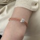 999 Sterling Silver Persimmon Luck Braided Bracelet 999 Sterling Silver Persimmon Luck Braided Bracelet