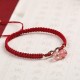 Strawberry Quartz Amethyst Green Phantom Positive Bracelet