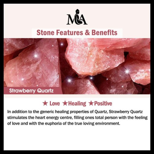 Natural Strawberry Quartz Blessing Bracelet Natural Strawberry Quartz Blessing Bracelet