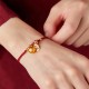Handmade Fu Character Luck Happiness Bell Bracelet Handmade Fu Character Luck Happiness Bell Bracelet