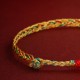 Year of the Dragon Colorful Carved Success Braided Bracelet
