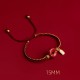 Cinnabar Fu Character Blessing Braided Bracelet Cinnabar Fu Character Blessing Braided Bracelet
