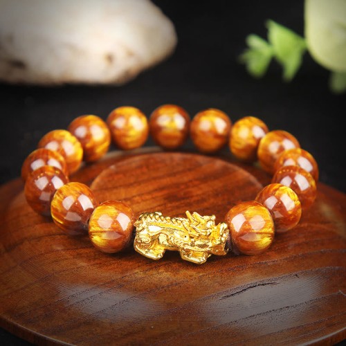 Golden Tiger Eye Pixiu Bracelet Golden Tiger Eye Pixiu Bracelet