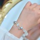 925 Silver Cat Eye Moonstone Love Bracelet 925 Silver Cat Eye Moonstone Love Bracelet