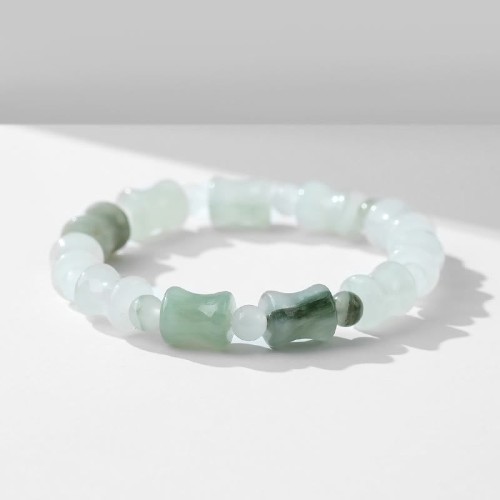 Jade Coconut Shell Bamboo Luck Bracelet