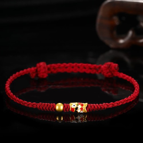 999 Gold Luck Koi Fish Bracelet