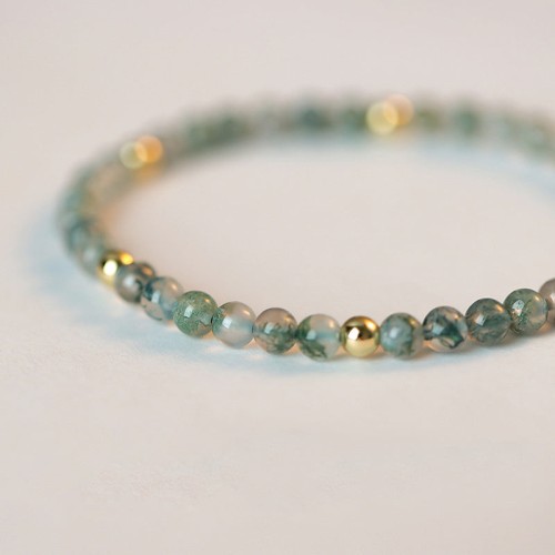 Moss Agate Lucky Balance Bracelet Moss Agate Lucky Balance Bracelet