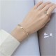 Hetian Jade 14K Gold Luck Beaded Bracelet