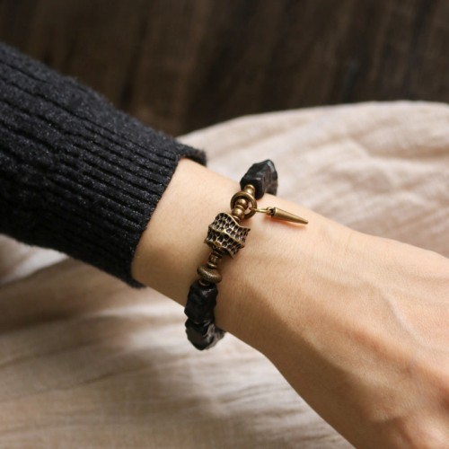 Ebony Wood Copper Balance Protection Bracelet Ebony Wood Copper Balance Protection Bracelet