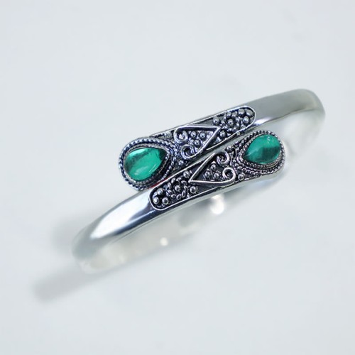 Zircon Water Drop Healing Cuff Bracelet