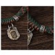 Tibetan Silver Zakiram Goddess Camel Bone Protection Bracelet Tibetan Silver Zakiram Goddess Camel Bone Protection Bracelet