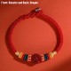 Year of the Dragon 925 Silver Cinnabar Auspicious Bracelet Year of the Dragon 925 Silver Cinnabar Auspicious Bracelet