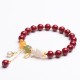 Year of the Rabbit Cinnabar Hetian Jade Bunny Bracelet Year of the Rabbit Cinnabar Hetian Jade Bunny Bracelet