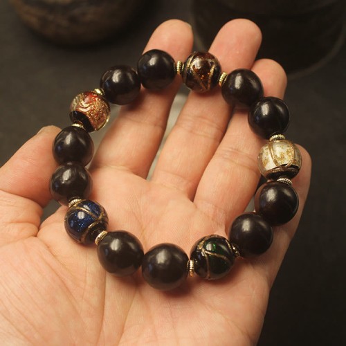 Western Soapberry Liuli Glass Wealth Bracelet Western Soapberry Liuli Glass Wealth Bracelet