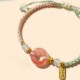 Peace Agate Peace Buckle Braided Bracelet Peace Agate Peace Buckle Braided Bracelet