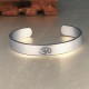 Tibetan OM Symbol Mindfulness Cuff Bracelet