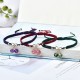 Strawberry Quartz Amethyst Green Phantom Positive Bracelet