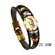 12 Constellations Hematite Leather Bracelet 12 Constellations Hematite Leather Bracelet